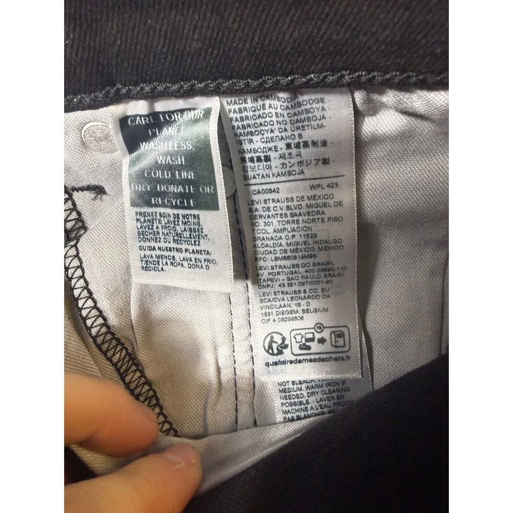Levi's 517 Bootcut Men Jeans 34x30 Black NWT Slim Fit Denim 00517-3064